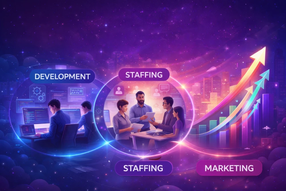 Why Development, Staffing, and Marketing Need to Be in Sync for a Company to Actually Grow